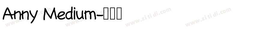 Anny Medium字体转换